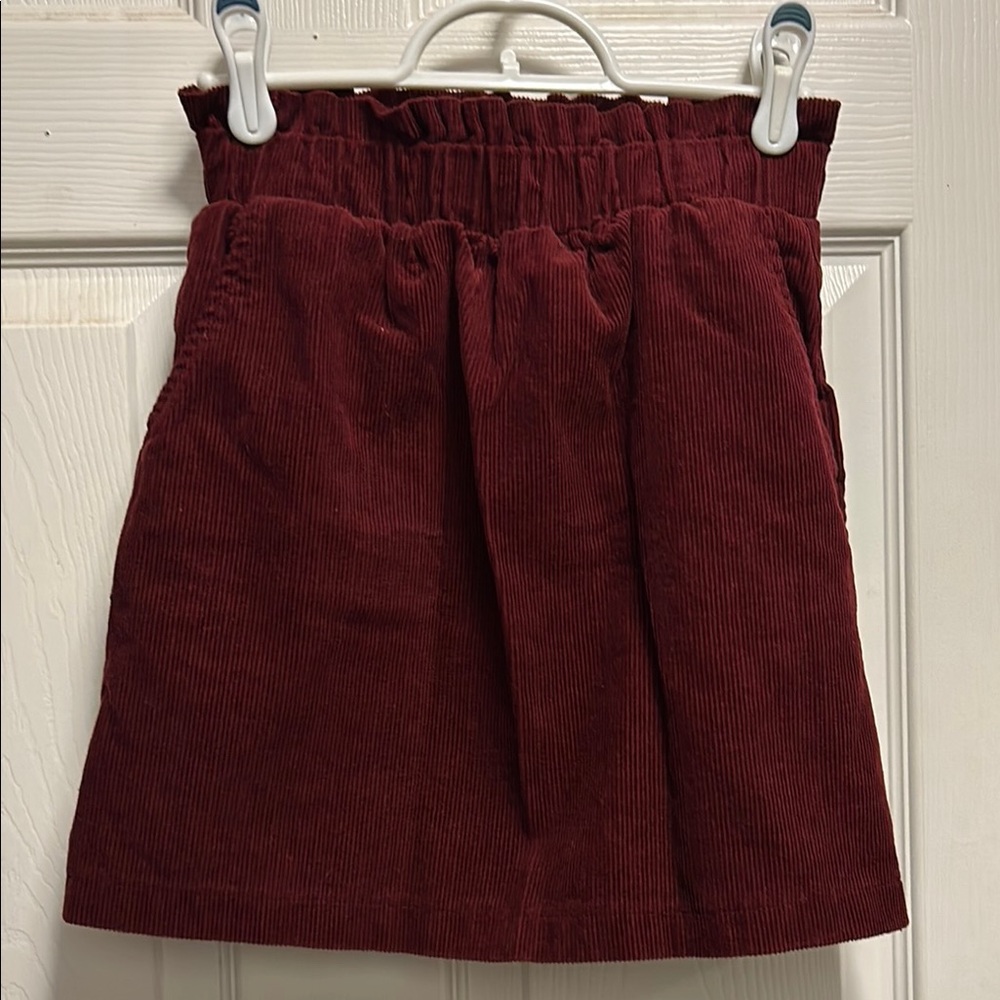 💜💜 3/$20 Kids Burgundy Corduroy Skirt